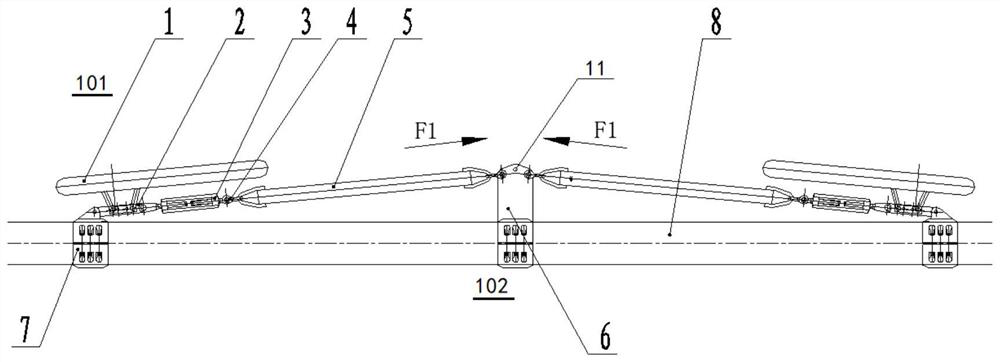 Tubular bus suspension device