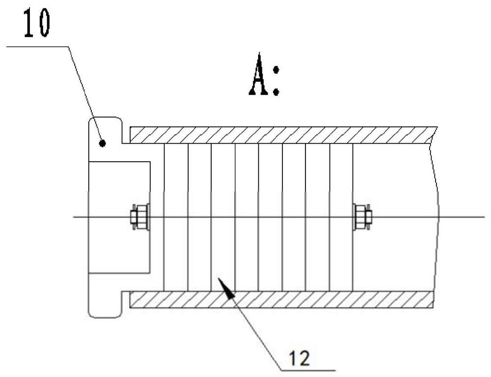 Tubular bus suspension device