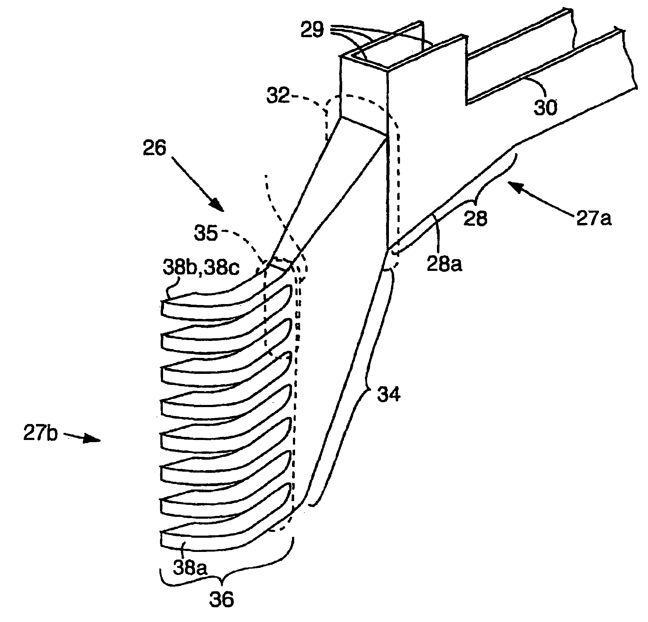 Energy-efficient duct, head cell with duct and methods