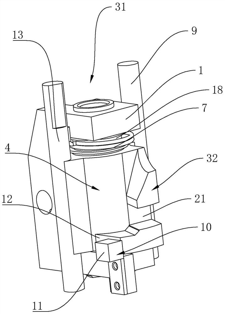 Needle bar self-locking mechanism