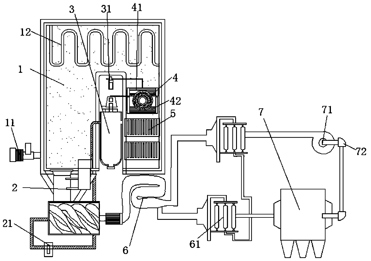 Waste heat recovery device for steel ingot extraction