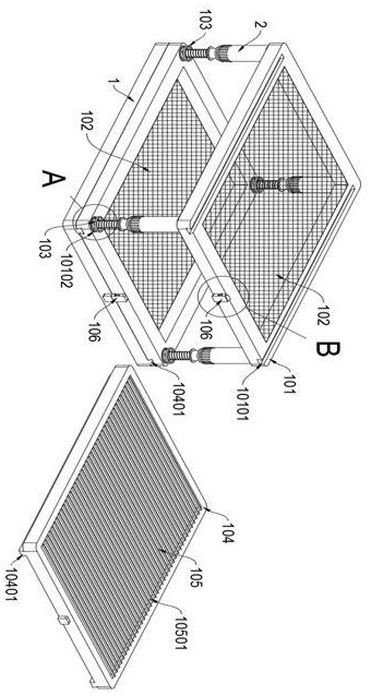 A kind of auxiliary bouncing device for somersault training for martial arts training