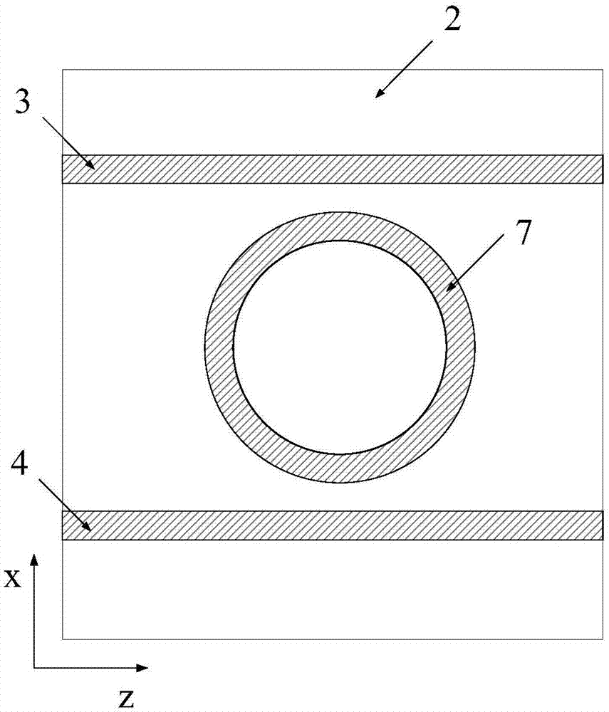 Internal and external double microring resonator structure
