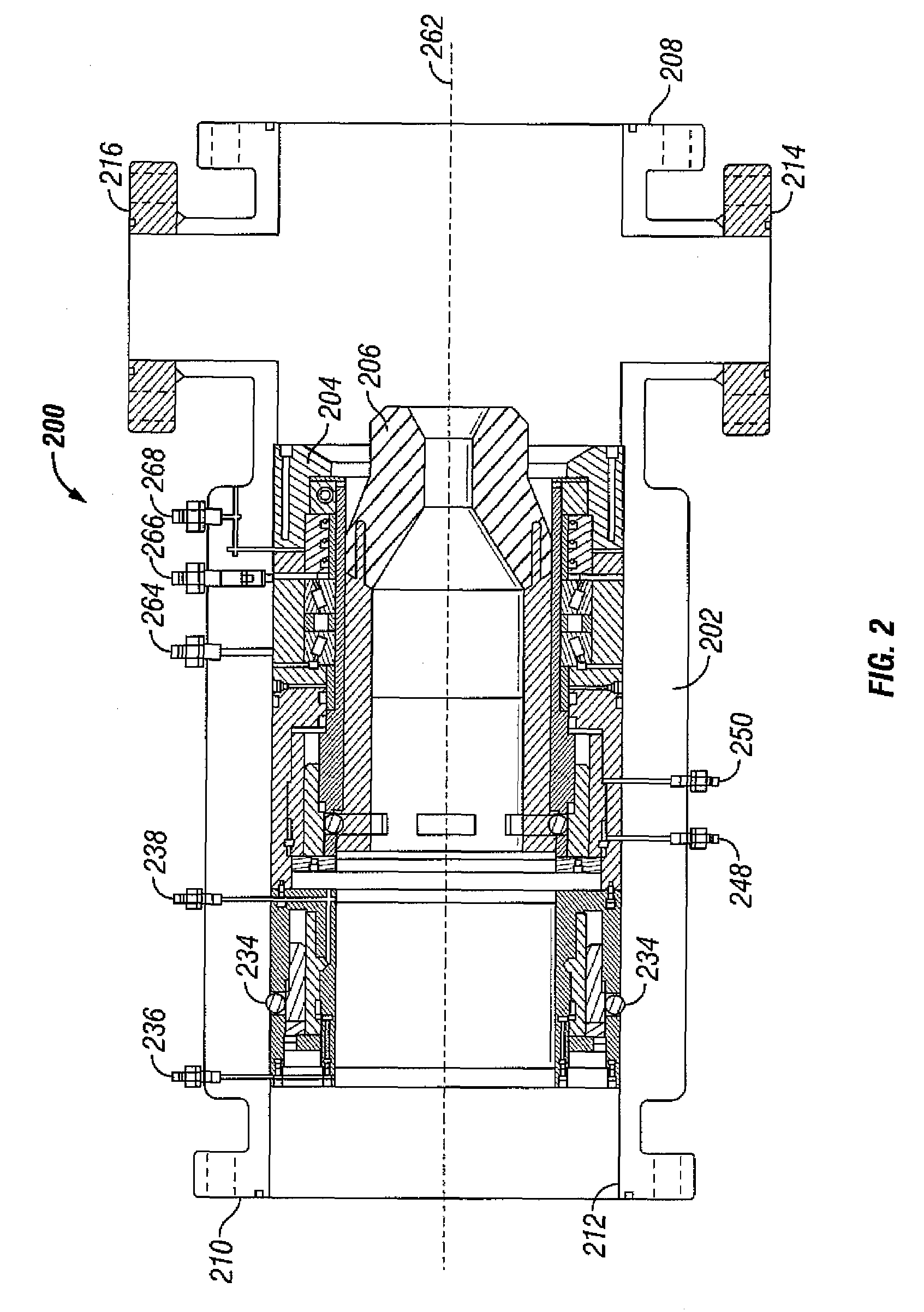 Rotating control device apparatus and method