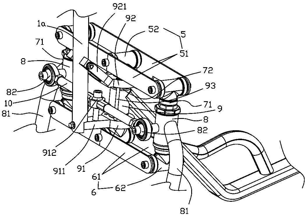 Anti-rollover vehicle body mechanism of multiwheel vehicle
