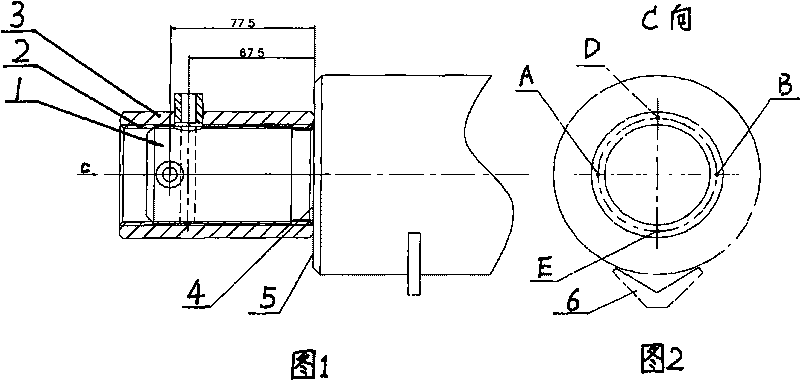 Method for fast and correctly drilling decussation hole of center pin