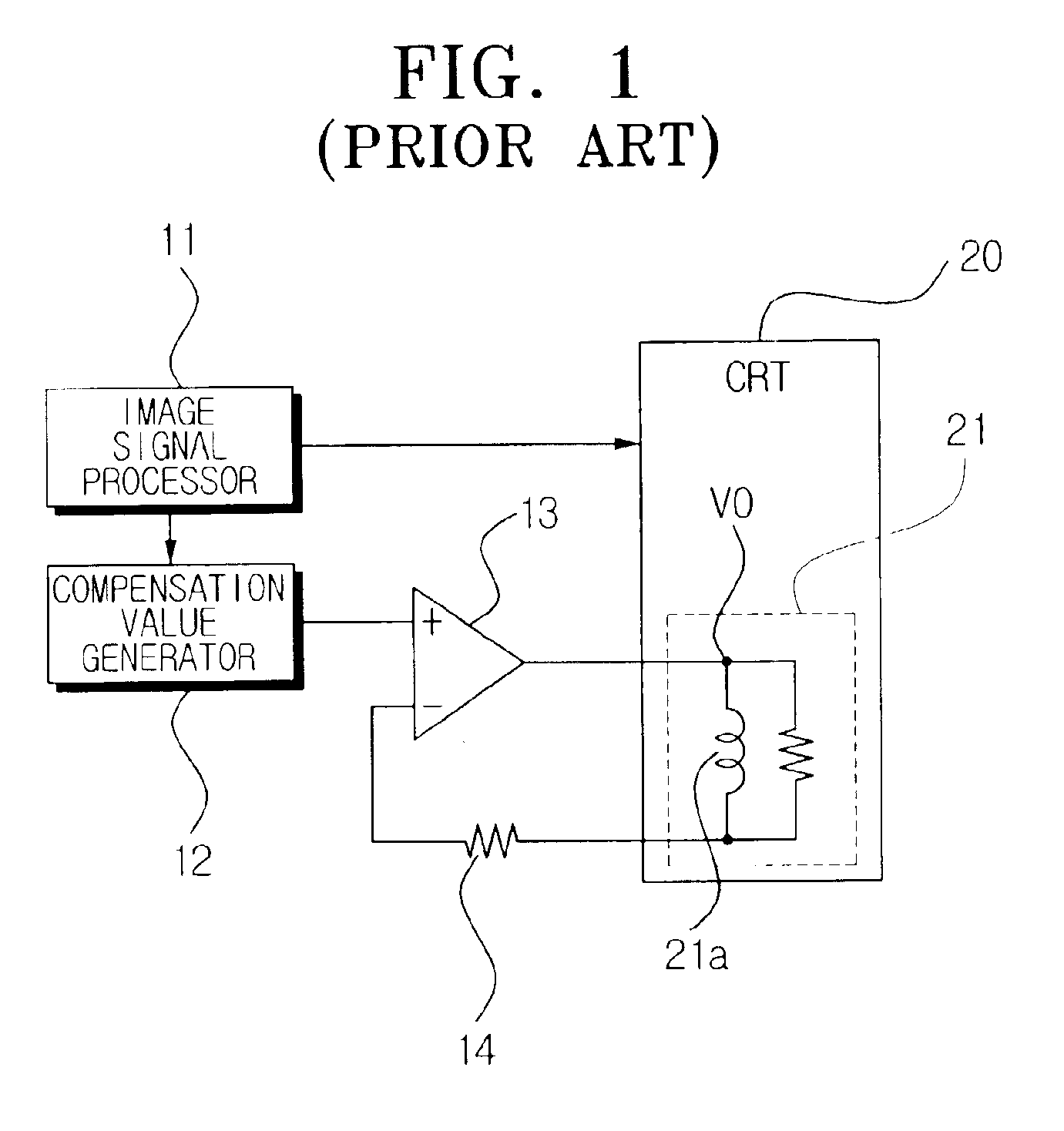 Image distortion compensating apparatus with low switching delay