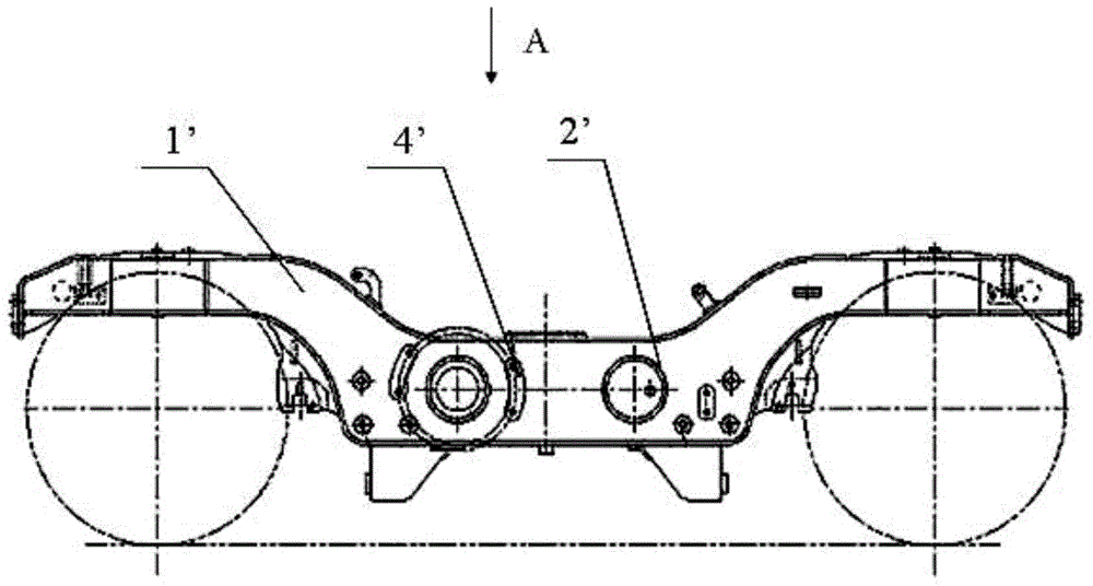 Bogie for high-speed train and frame of bogie