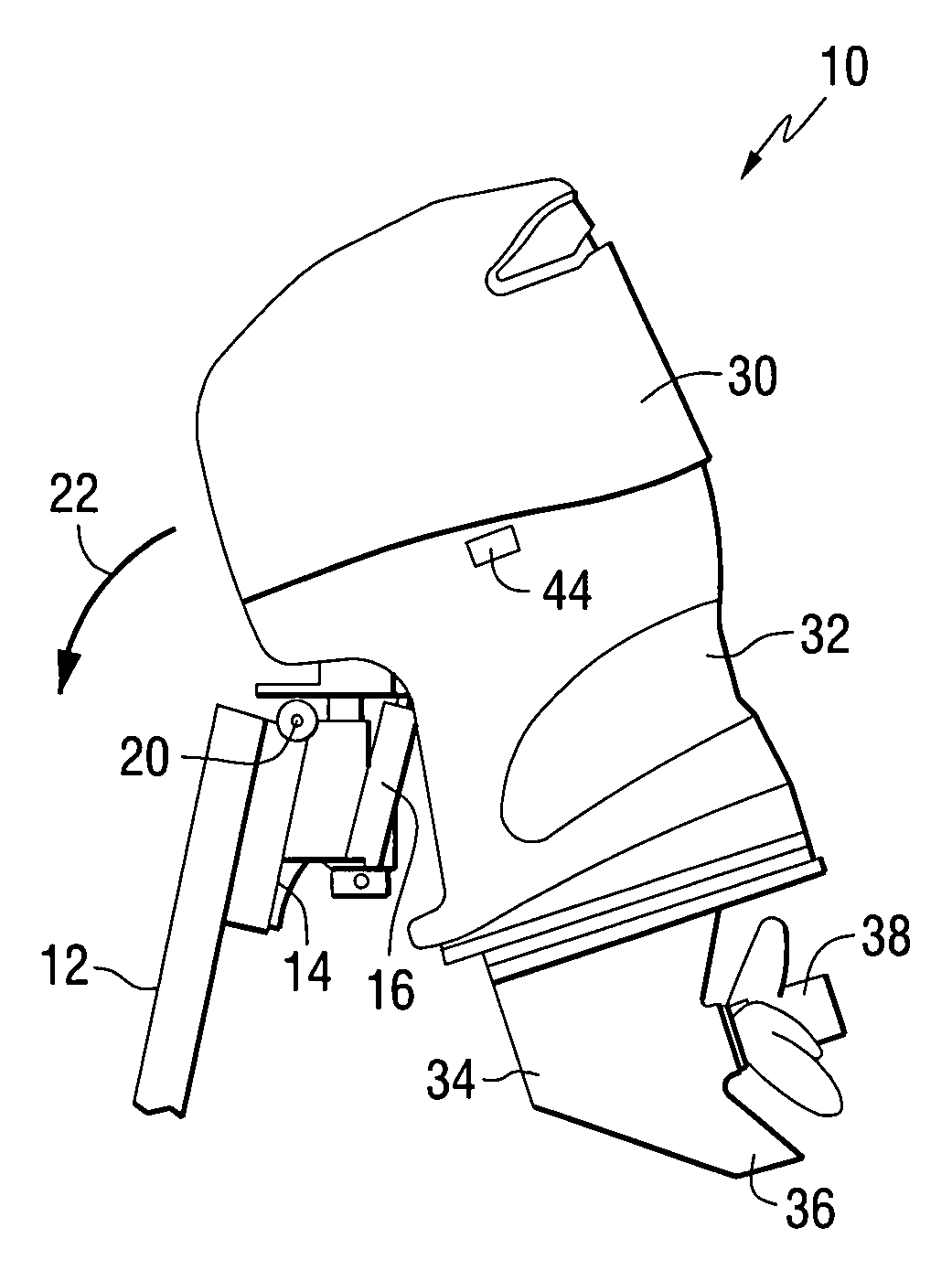 Method for controlling the tilt position of a marine propulsion device