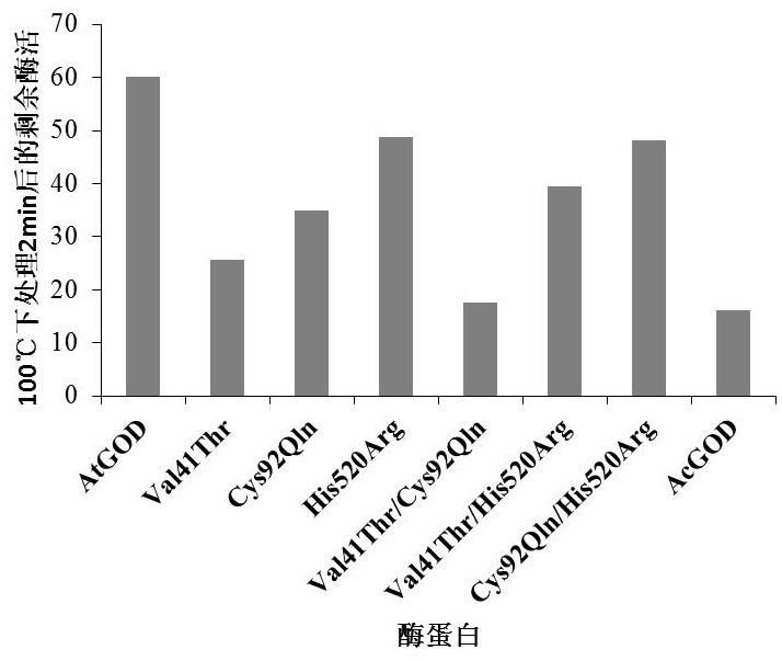 A kind of ultrathermostable glucose oxidase atgod and its gene and application