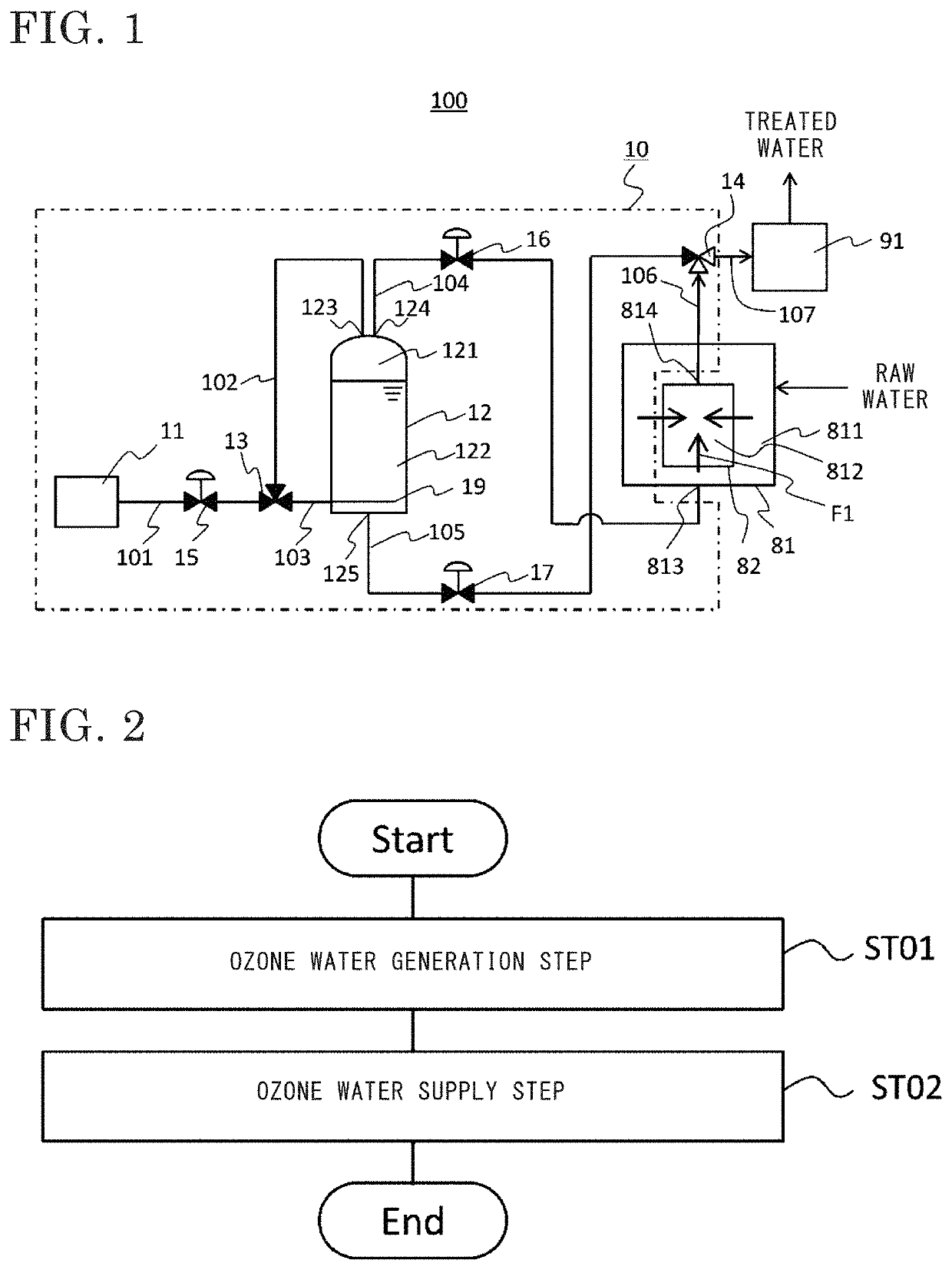 Device for cleaning and method for cleaning water treatment membrane, and water treatment system