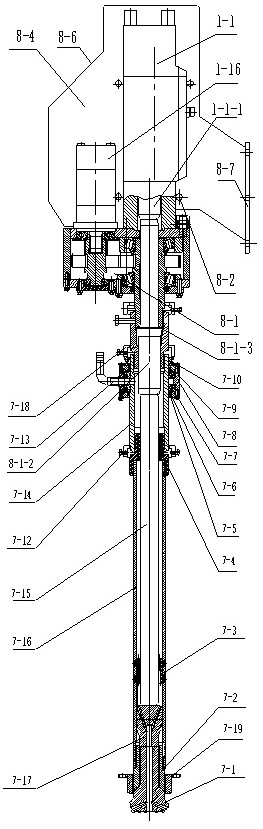 Drilling and piling device of highway guardrail breakdown van