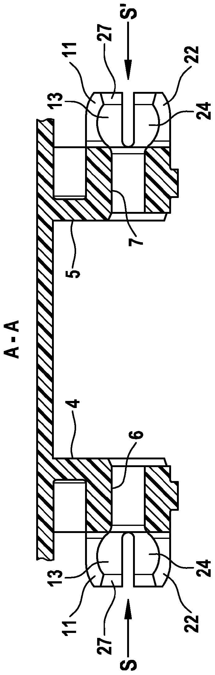 Fluid container having a releasable connection to a vehicle component