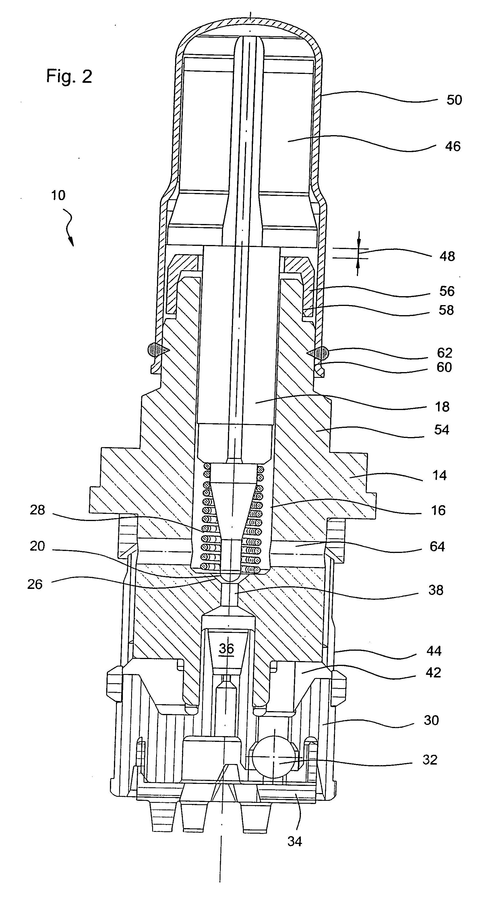 Electromagnetic valve, particularly for a braking system of a motor vehicle