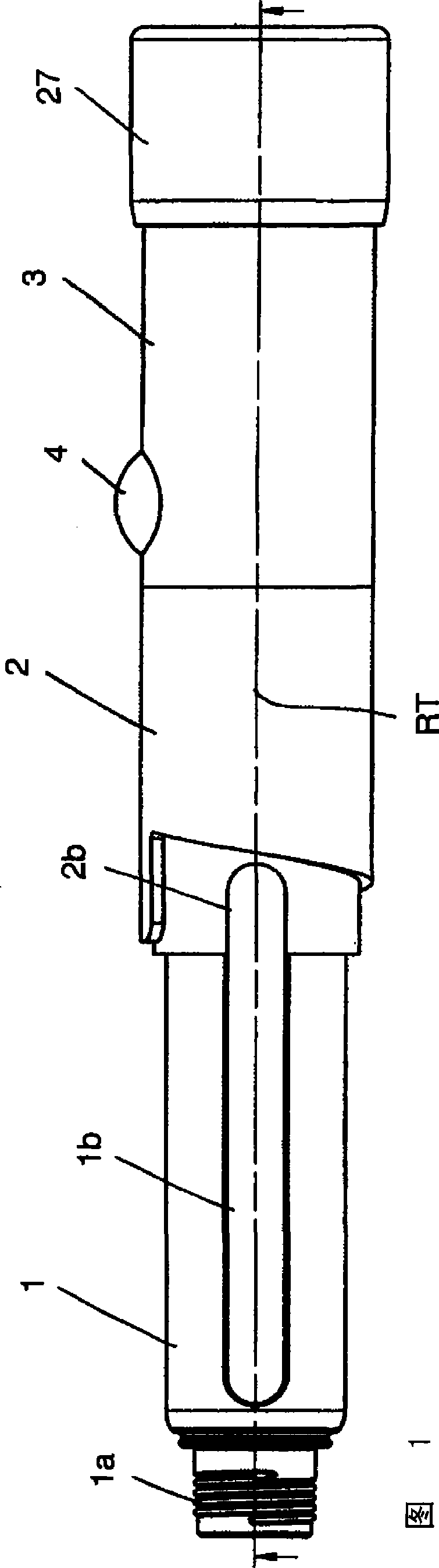 Injection device with axially overlapping dosing or display member