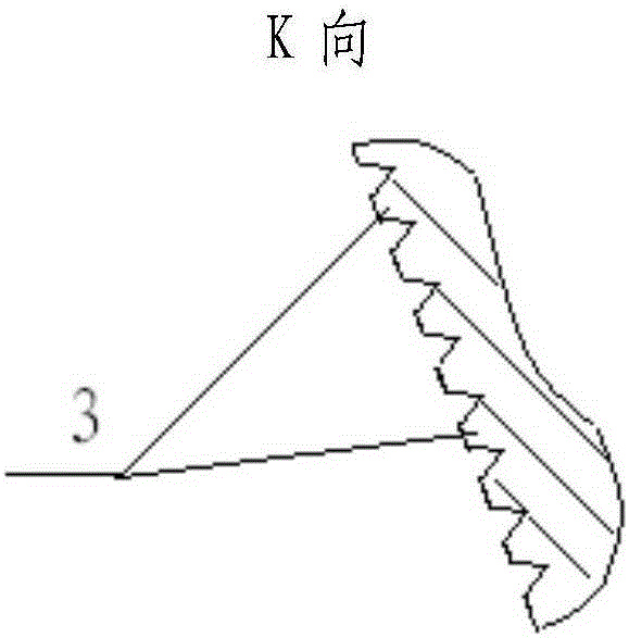 Processing method of sealing teeth on the sealing surface of a certain type of high pressure turbine outer ring