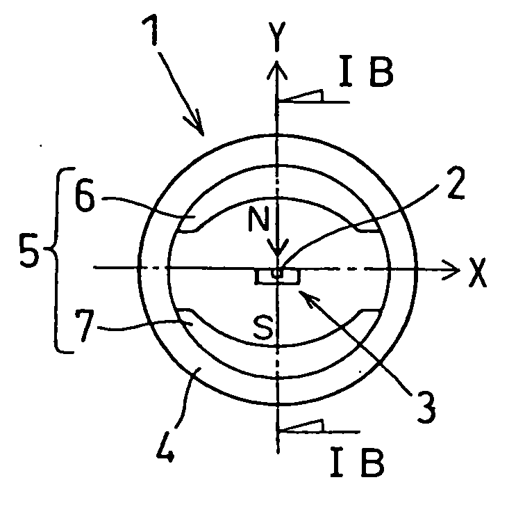 Rotation angle detection device