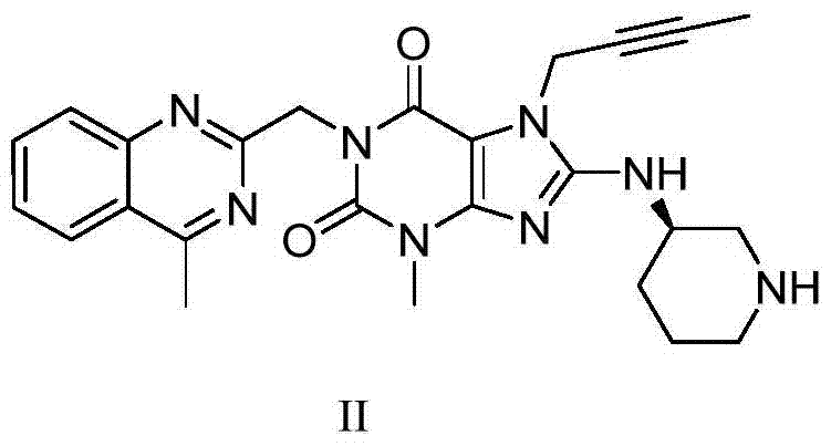 A kind of purification method of linagliptin