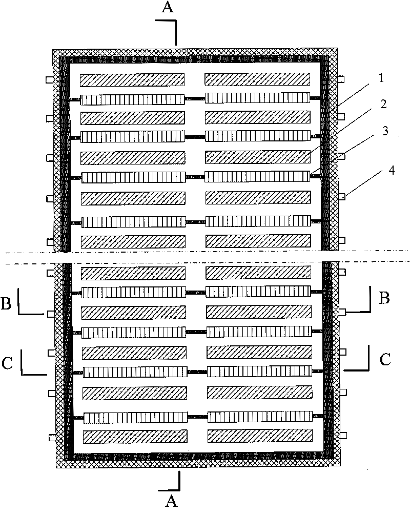 Method for reducing flow rate of aluminium liquid in electrolysis bath and slowing down cathode abrasion