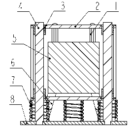 Tuned mass damper adjustable in three directions