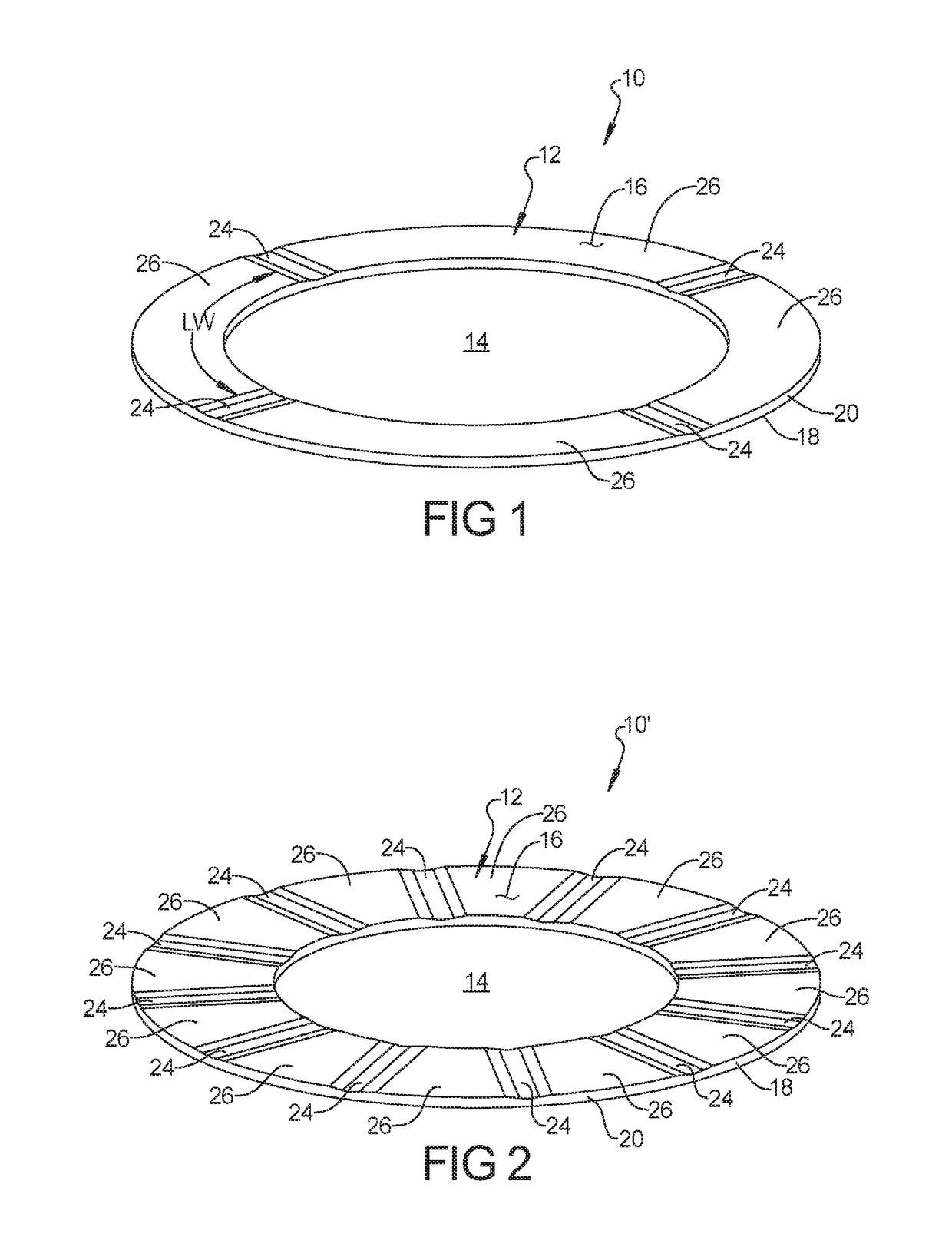 Thrust washers with hydrodynamic features