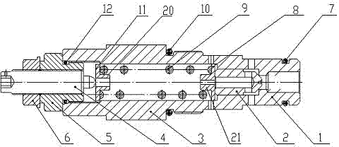 Overload protective valve and overload valve comprising same