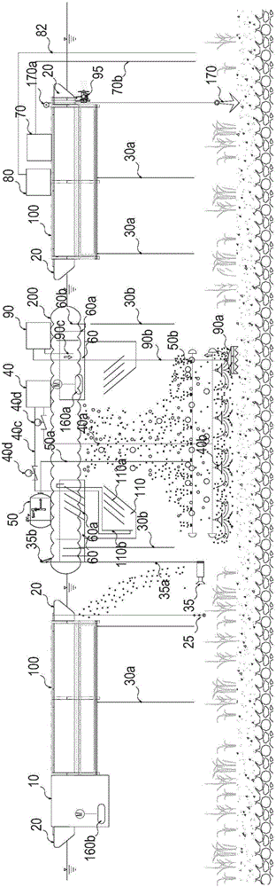 Floating type device riverway bottom pollutant removing and purifying device and method