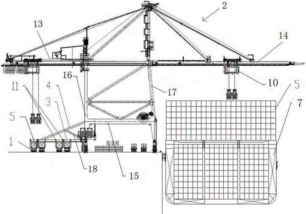 Loading and unloading method capable of preventing automatic container terminal AGV and quay crane from waiting for each other and quay crane
