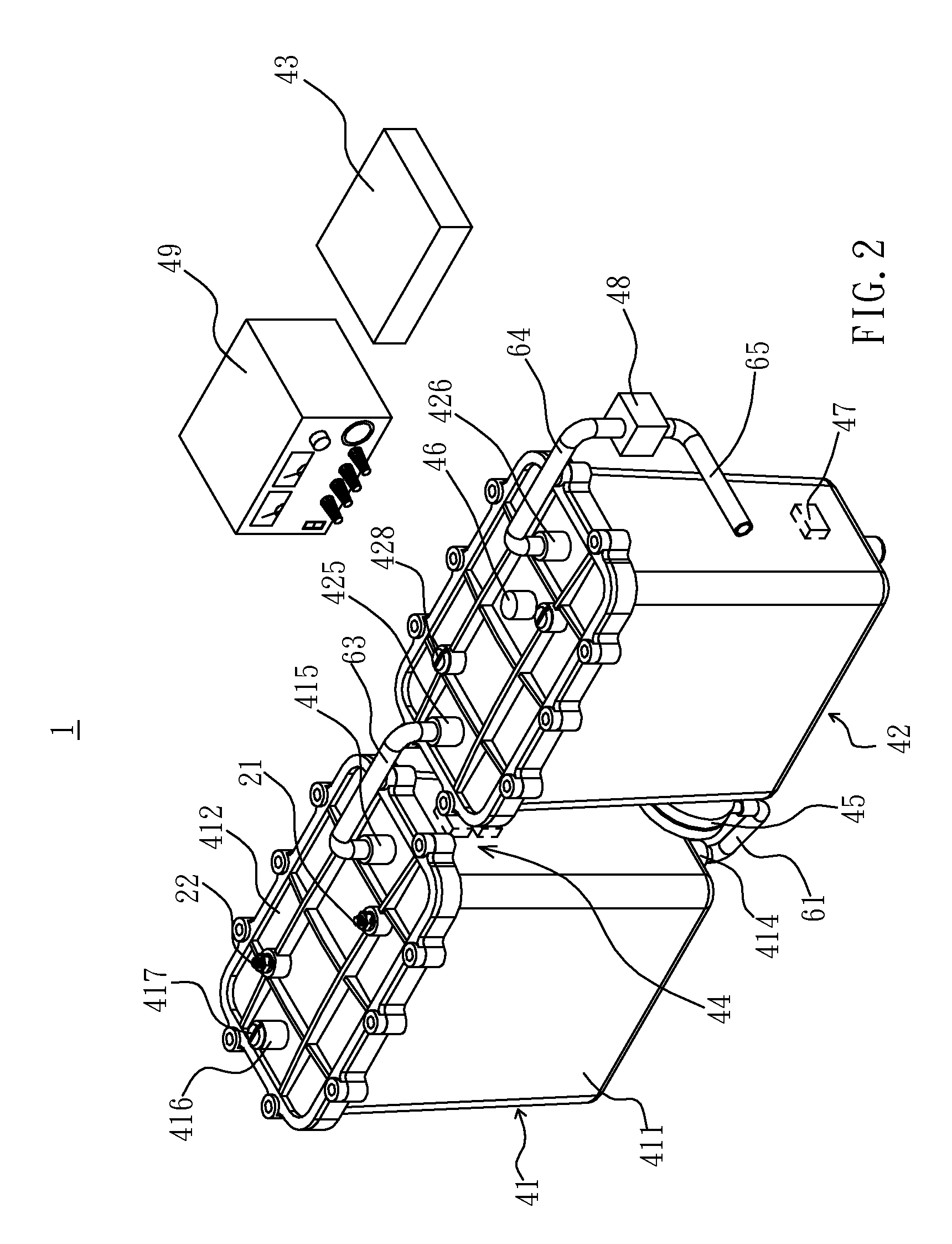 Hydragen-oxygen electrolyzing device and carbon paper electrodes thereof with material-changed outer surfaces