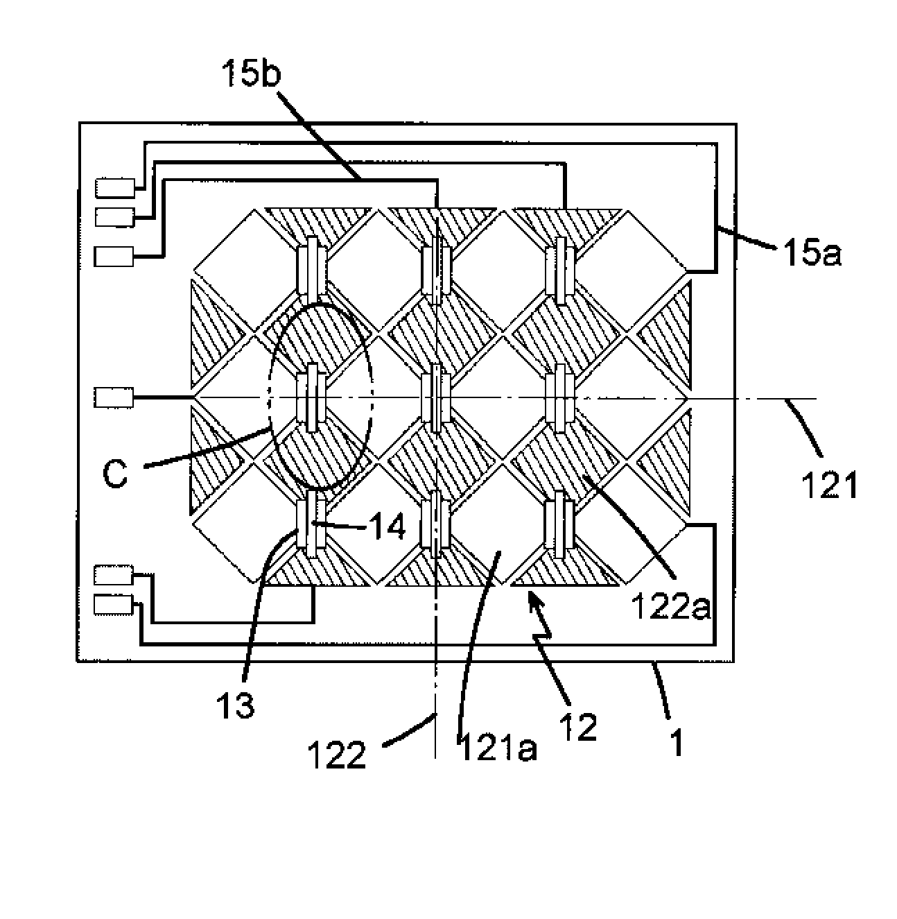 Capacitive touch sensing assembly