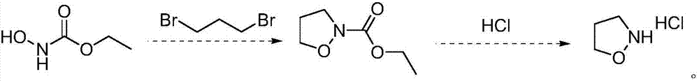 Method for preparing 1,2-tetrahydron isoxazole hydrochloride