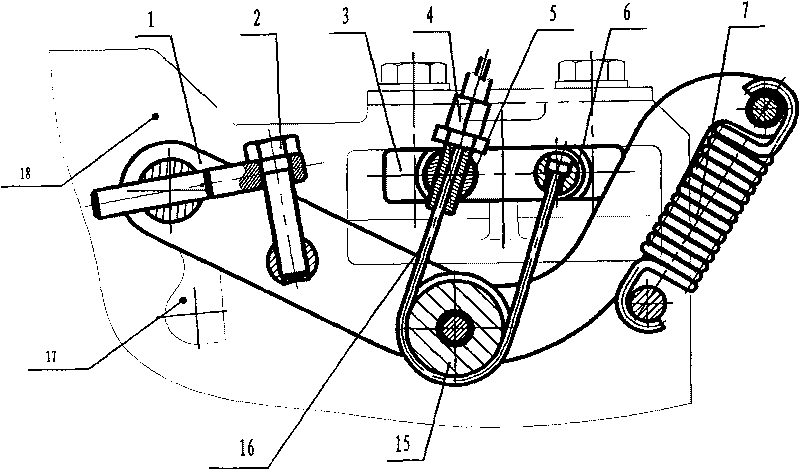 Clutching labor-saving operating mechanism of hand-held type cultivator