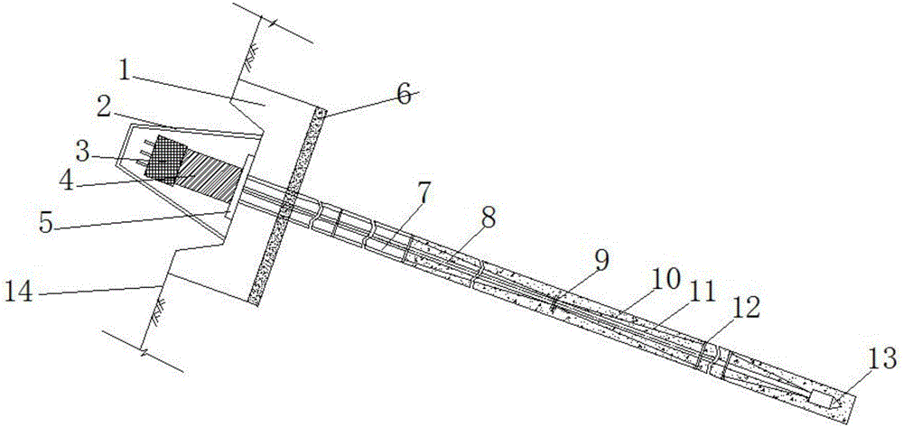 Prestress anchoring structure suitable for freeze thawed-slope reinforcement in frozen soil region