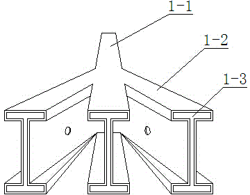 Sleeve type fixing device at corner of cantilever scaffold