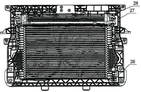 Automobile front-end module loading frame