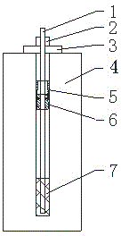 Anchor cable breakage impact buffering and protecting device