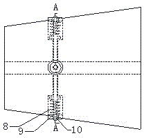 Anchor cable breakage impact buffering and protecting device