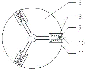 Anchor cable breakage impact buffering and protecting device