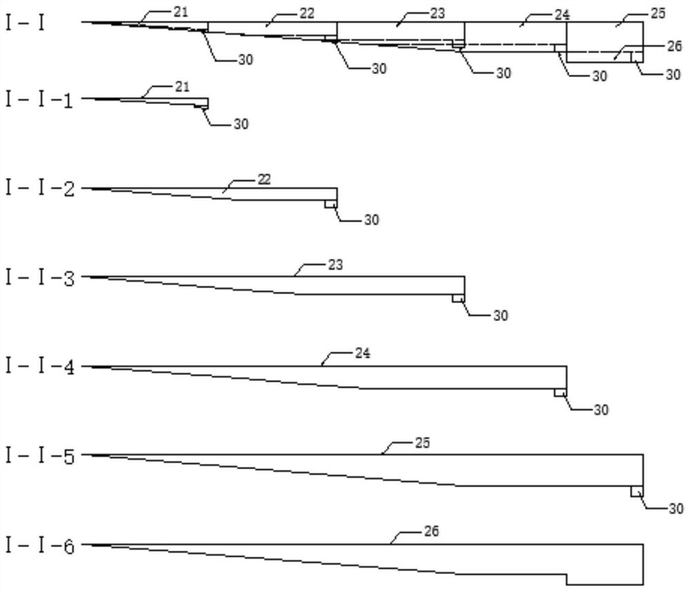 Trenching method of one-time blasting and layered shoveling in open-pit mines with large water inflow sags