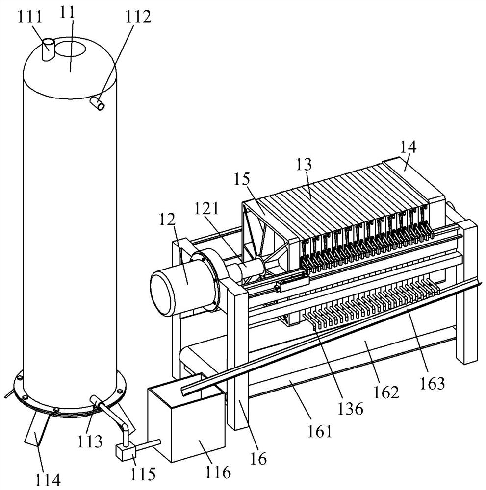 Novel vertical advanced oxidation tower for industrial wastewater treatment and treatment process thereof