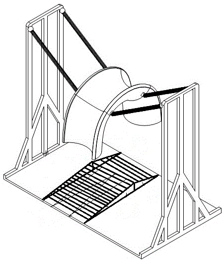Suspended-type front and back handspring auxiliary training device