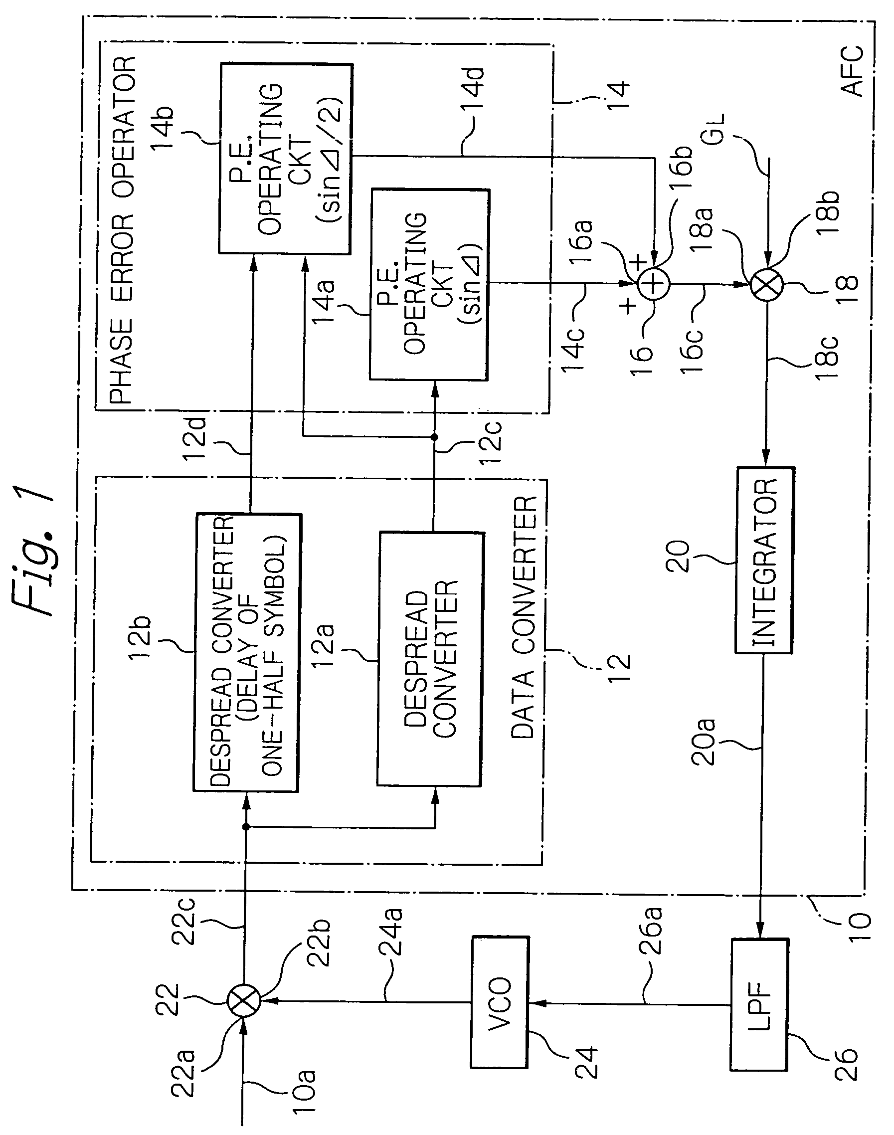 Apparatus for controlling the frequency of received signals to a predetermined frequency
