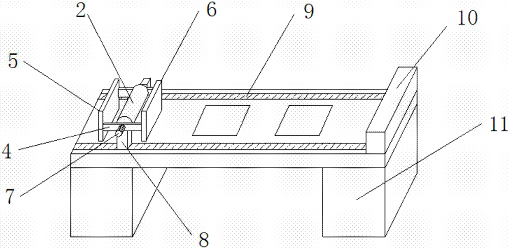 Powder paving device for quick forming equipment
