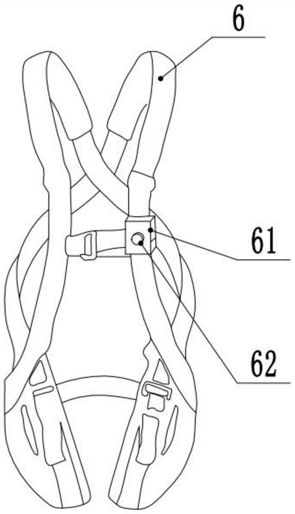 Safety belt binding state monitoring device and monitoring method for high-rise building construction