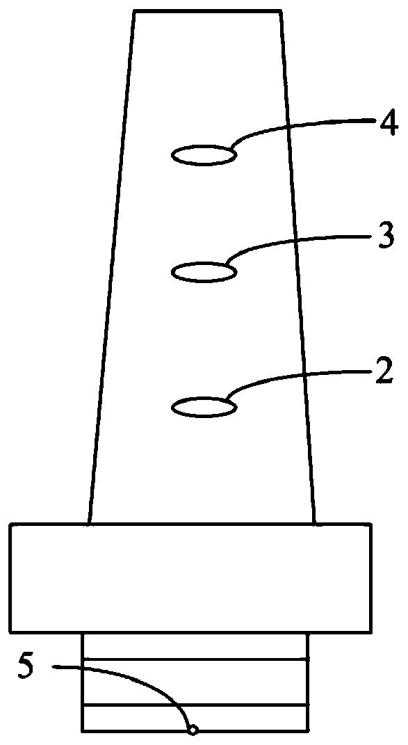 Turbine blade detection method