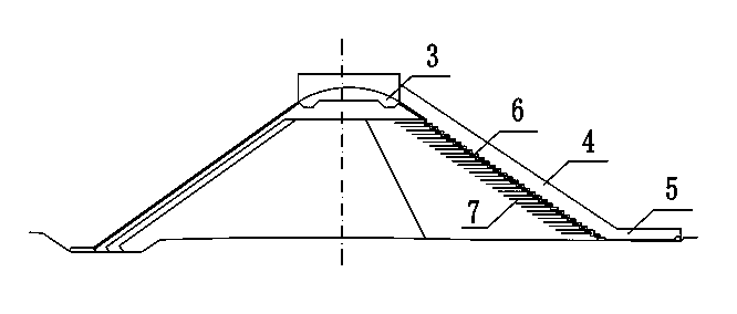 Dam body flood discharging and energy dissipating arranging method for concrete-faced rockfill dam