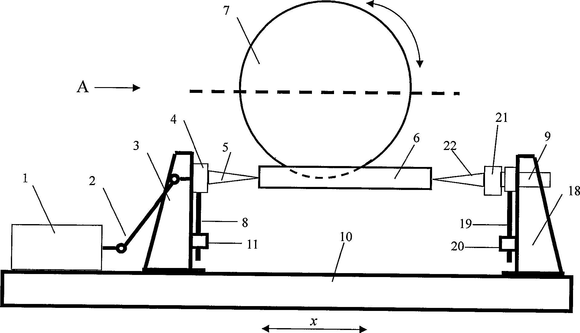 Excircle grinding type planar grinding machine