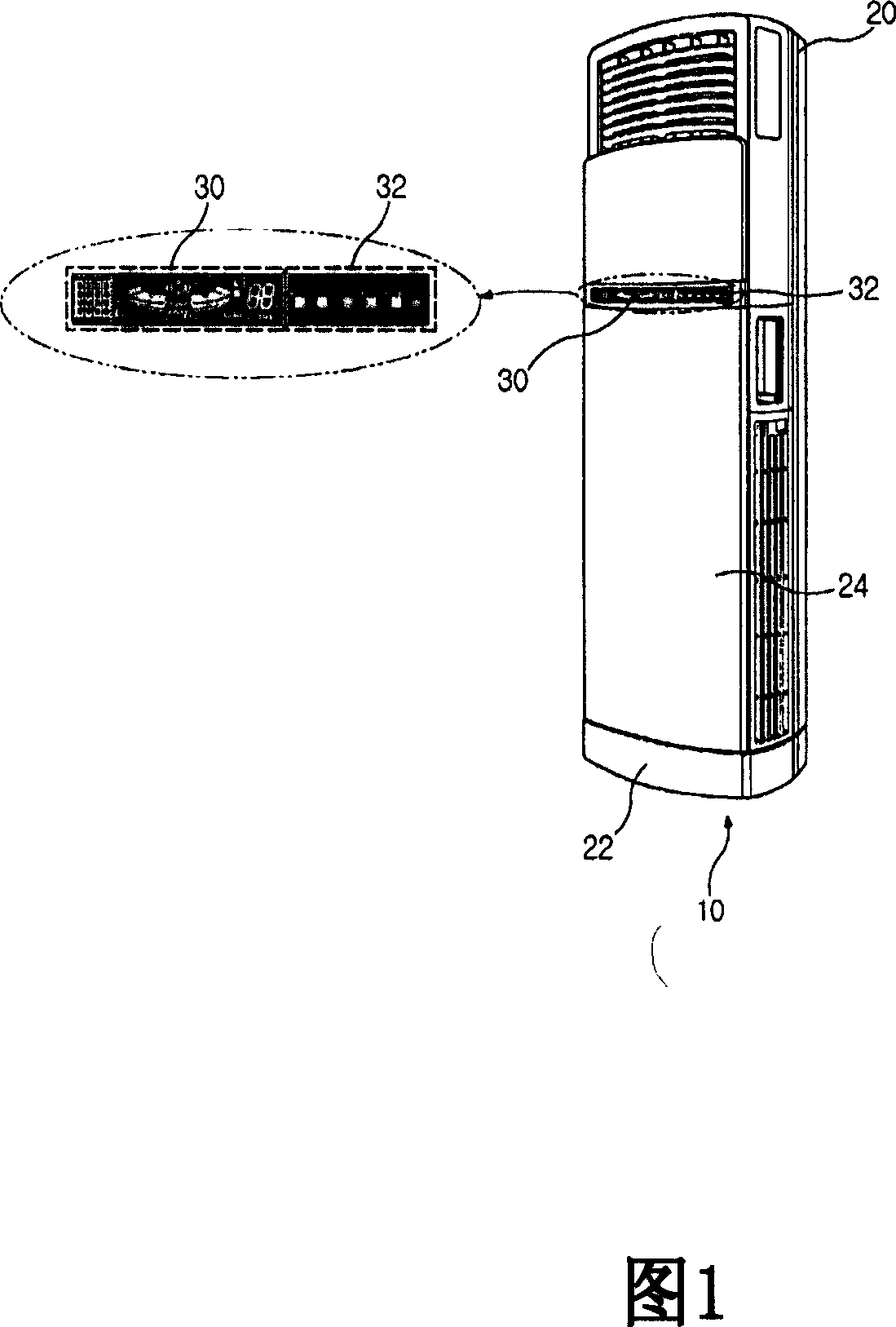 Displaying method of picture for air conditioner