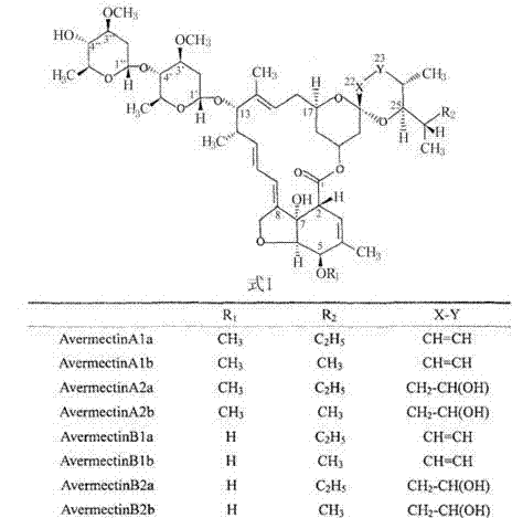 Process of extracting abamectin components B1 and B2 step by step by utilizing crystallization method