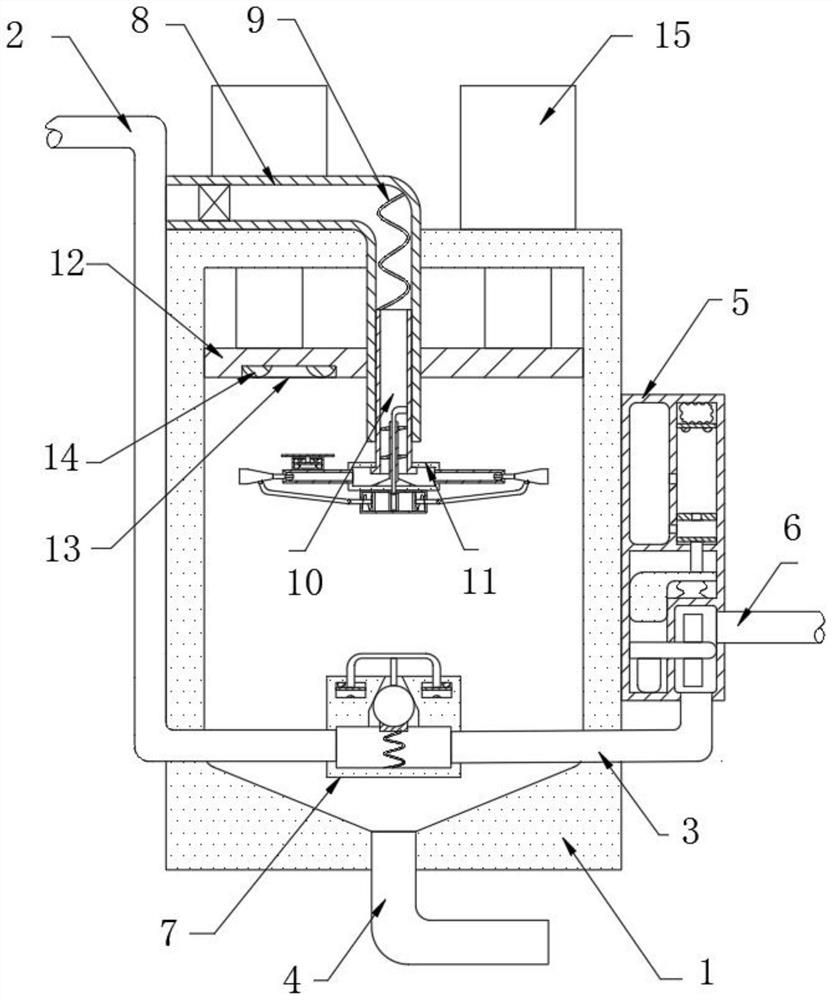 Cavitation jet flow self-cleaning non-negative pressure water supply system